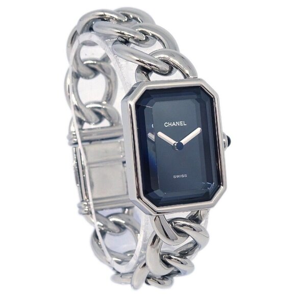 Chanel Premiere H2163 Quartz Watch Ceramic SS Diamond 134061 - Picture 1 of 7